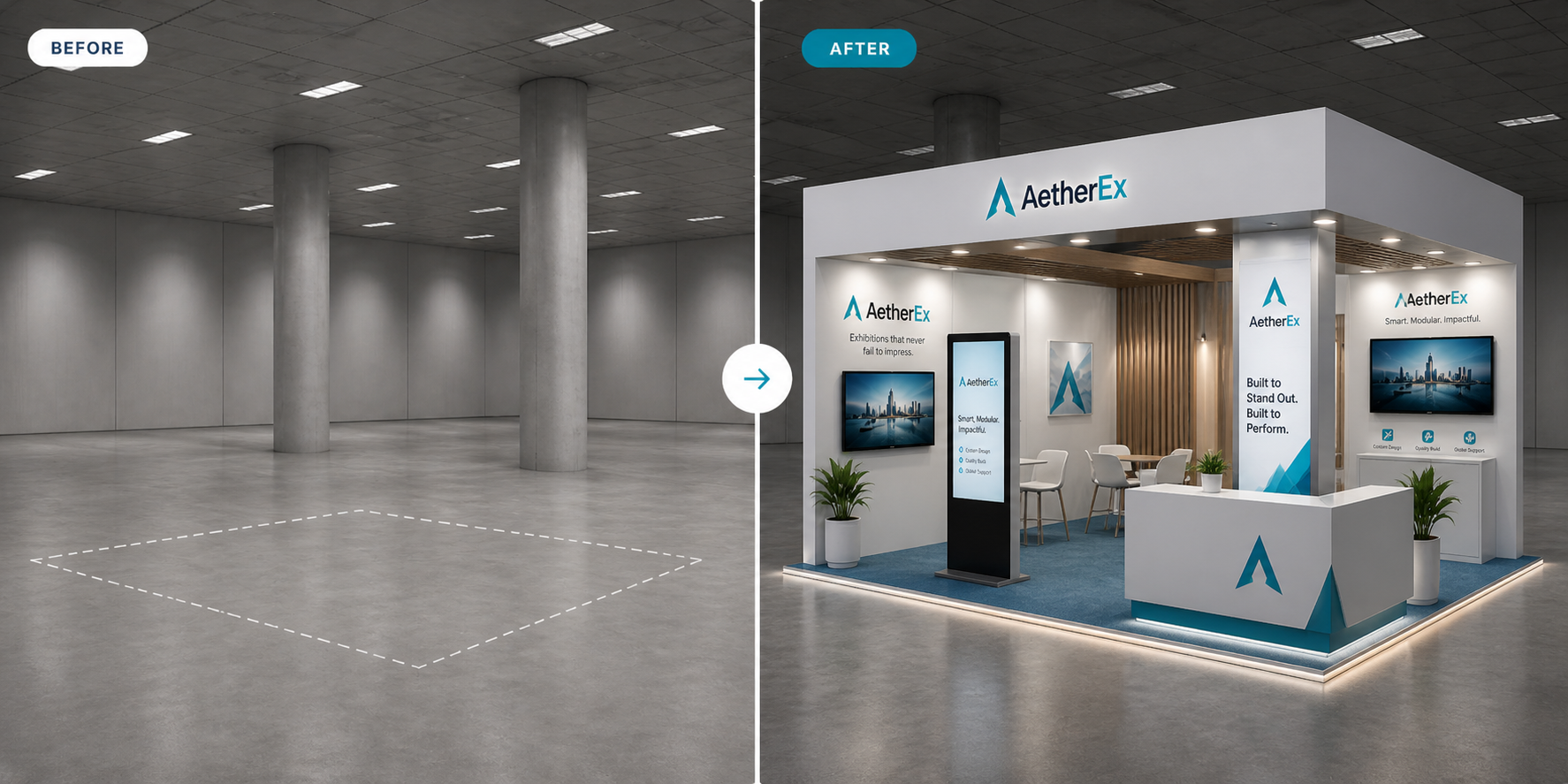 Create Stand 3D Exhibition Stand Builder | StandBuilder by AetherEx