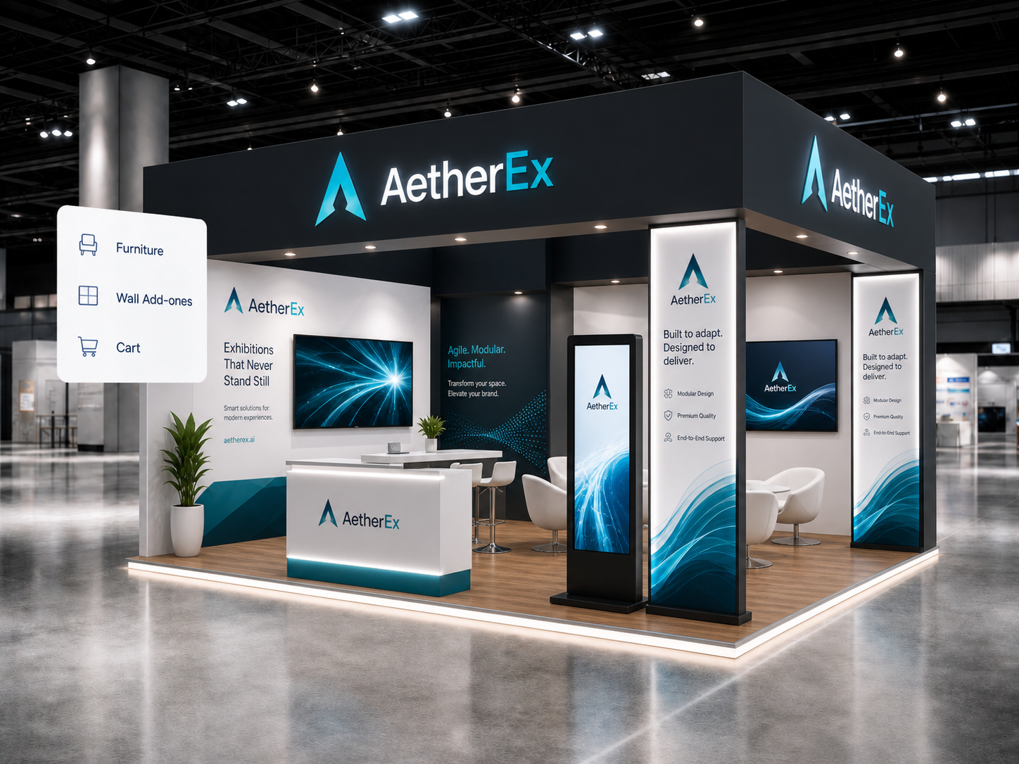 Create Stand 3D Exhibition Stand Builder | StandBuilder by AetherEx