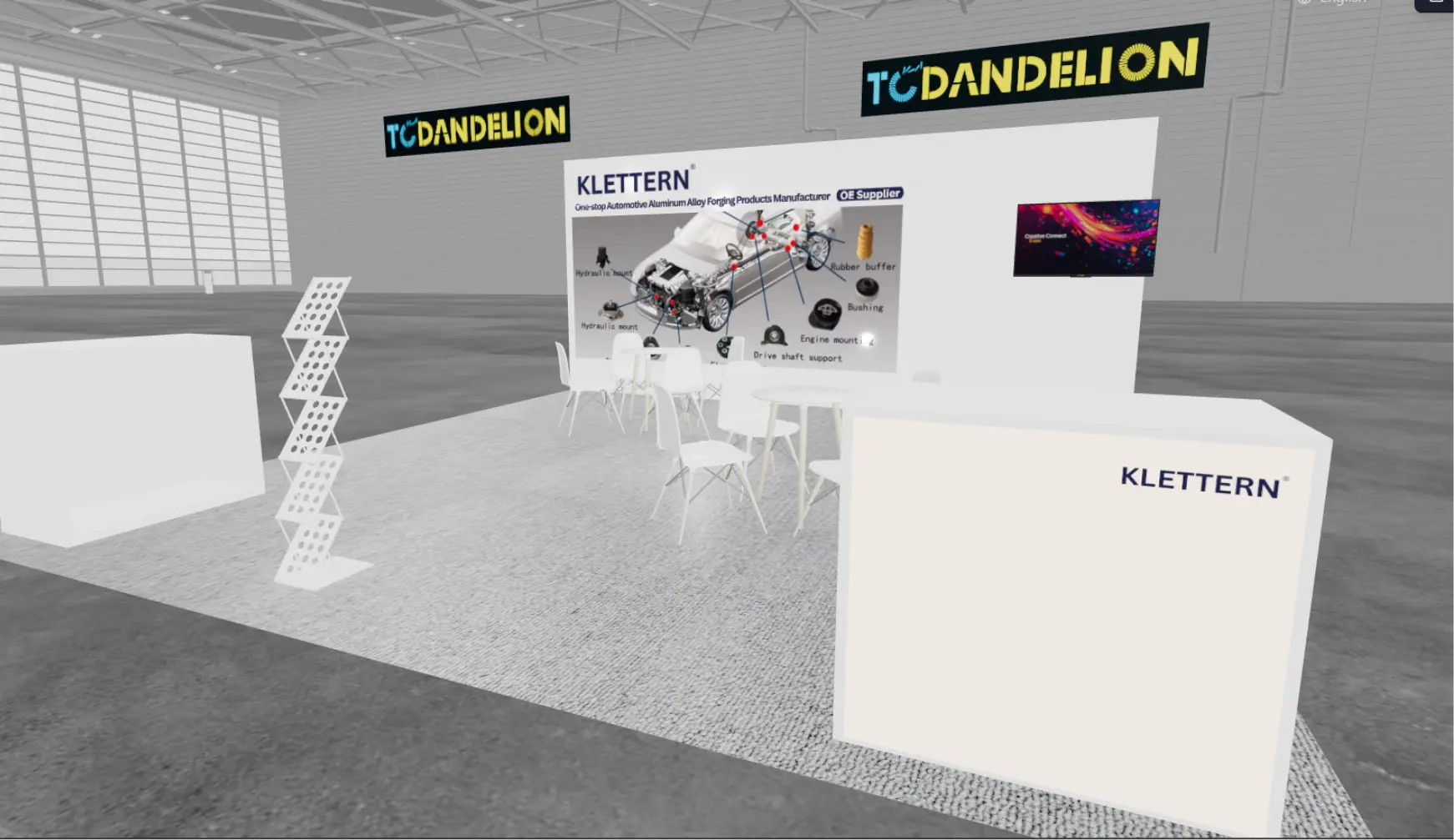 Open Conference Layout Exhibition Stand with meeting areas